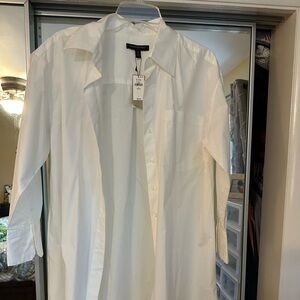 Classic White Shirt Dress